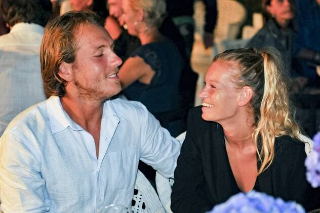 Lucas Pouille et sa compagne Clemence CELEBRITES : Classic Tennis Tour 2017 - Saint Tropez - 22 07 2017 NorbertScanella Panoramic 