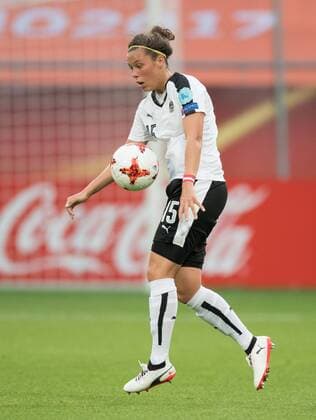 Nicole Billa (AUT) Vorrunde: Frankreich - Oesterreich in Utrecht am 22.07.2017. UEFA Fussball Frauen Europameisterschaft 2017 in den Niederlanden,