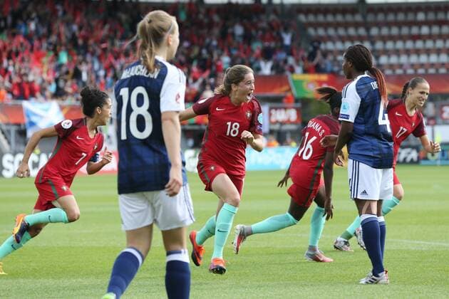 Carolina Mendes of Portugal women during the UEFA WEURO 2017 Group D group stage match between Scotland and Portugal at the Sparta stadium Het Kasteel on July 23, 2017 in Rotterdam, The Netherlands Women: Scotland v Portugal UEFA WEURO 2017 2017 2018 xVIxVIxImagesx xTomxBodexMultimediaxIVx 8295986