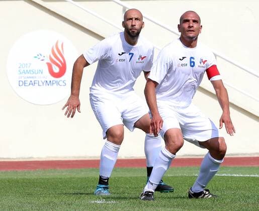 France - Iran Men s Soccer Game- Deaflympics 2017, Turkey Samsun.  DEAF020