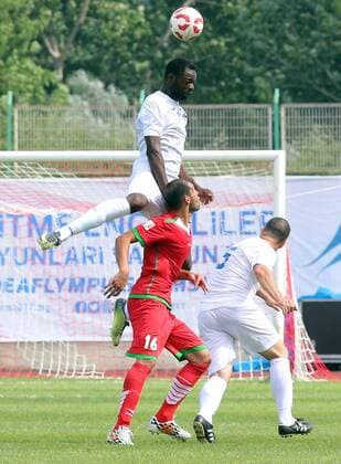 France - Iran Men s Soccer Game- Deaflympics 2017, Turkey Samsun.  DEAF022