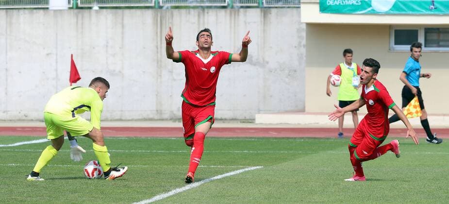 France - Iran Men s Soccer Game- Deaflympics 2017, Turkey Samsun.  DEAF030