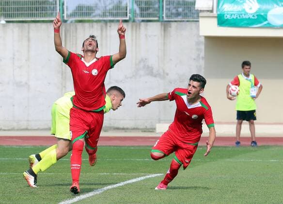 France - Iran Men s Soccer Game- Deaflympics 2017, Turkey Samsun.  DEAF031