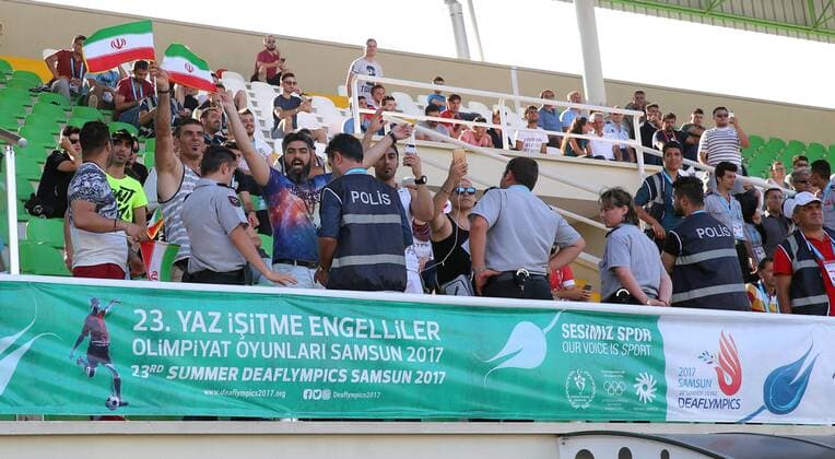 France - Iran Men s Soccer Game- Deaflympics 2017, Turkey Samsun.  DEAF042