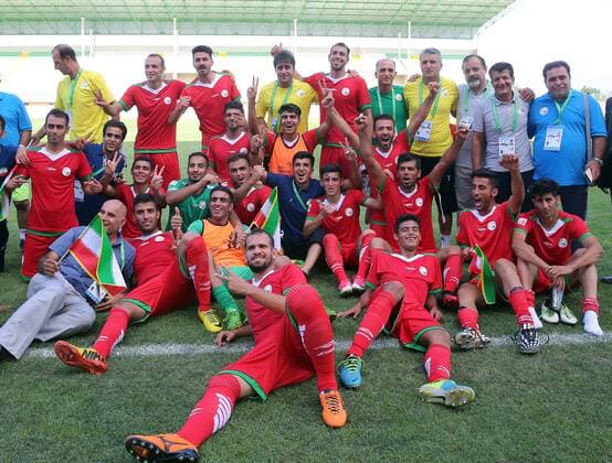 France - Iran Men s Soccer Game- Deaflympics 2017, Turkey Samsun.  DEAF044
