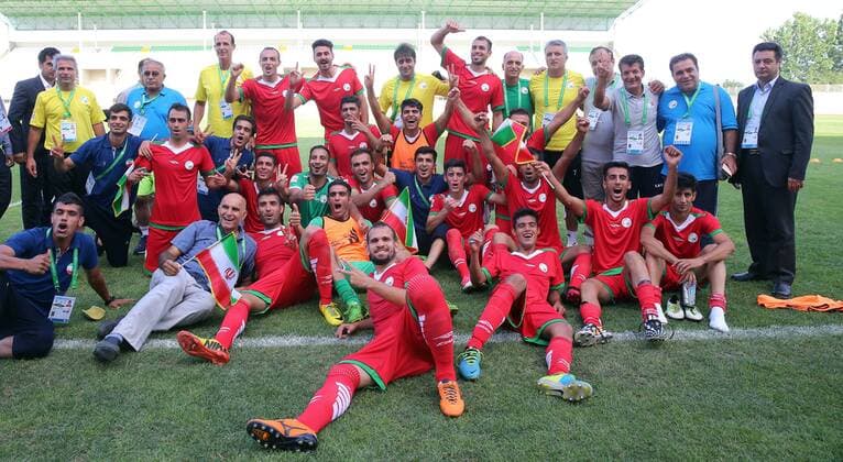 France - Iran Men s Soccer Game- Deaflympics 2017, Turkey Samsun.  DEAF045
