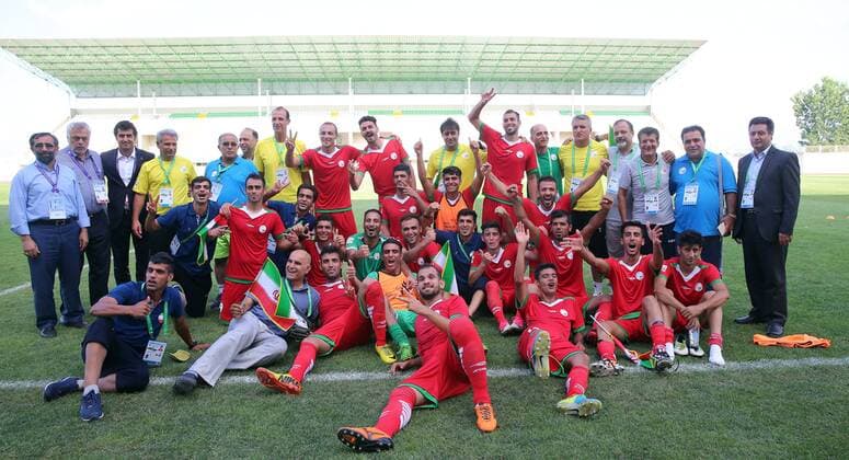 France - Iran Men s Soccer Game- Deaflympics 2017, Turkey Samsun.  DEAF046