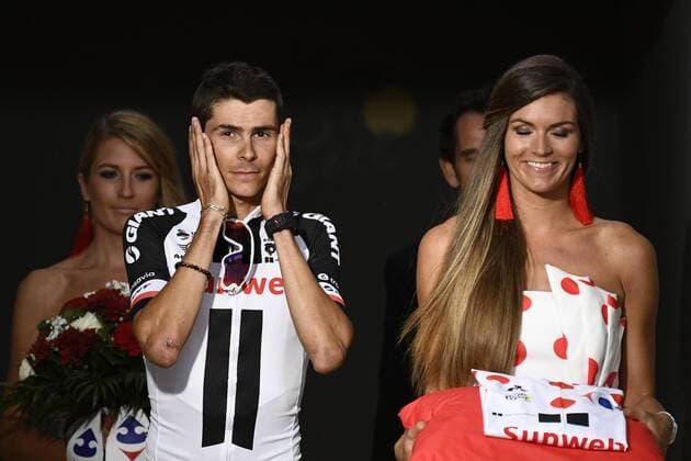 French Warren Barguil of Team Sunweb pictured after the twenty-first and final stage of the 104th edition of the Tour de France cycling race, from Montgeron to Paris (103km), France, Sunday 23 July 2017. This year s Tour de France takes place from July first to July 23rd. YORICKxJANSENS  x05137574x