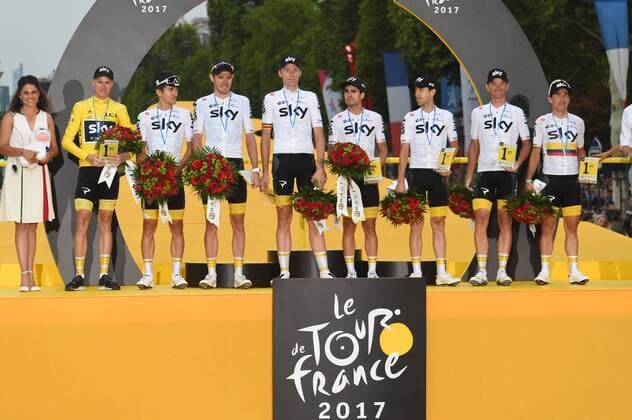 23-07-2017 Tour De France; Tappa 21 Montgeron - Paris; 2017, Team Sky; Froome, Christopher; Henao, Sergio; Paris; 