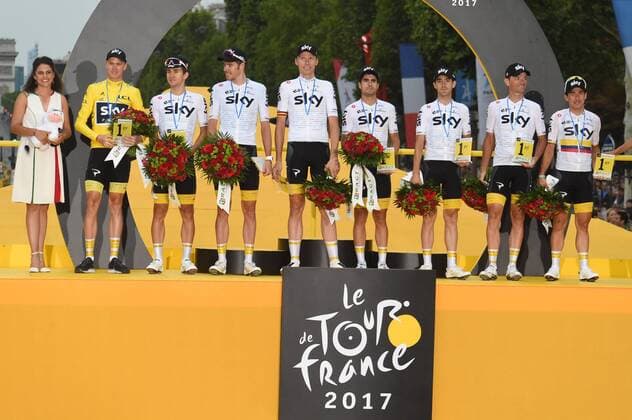 23-07-2017 Tour De France; Tappa 21 Montgeron - Paris; 2017, Team Sky; Froome, Christopher; Henao, Sergio; Paris; 