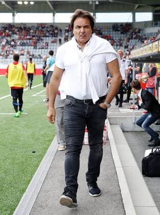 23.07.2017 Stockhorn arena Thun , SCHWEIZ , Saison 2017 2018 Herren Fussball Super League 1.Spieltag FC Thun - FC Sion Präsident Christian Constantin (FC Sion) 