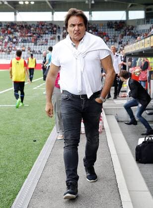 23.07.2017 Stockhorn arena Thun , SCHWEIZ , Saison 2017 2018 Herren Fussball Super League 1.Spieltag FC Thun - FC Sion Präsident Christian Constantin (FC Sion) 