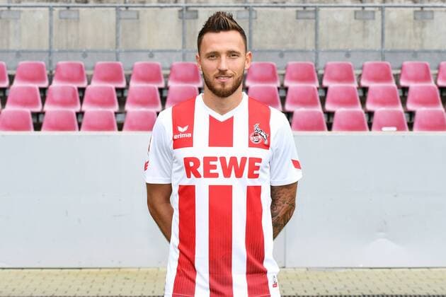 Fußball, GER, 1.BL, Porträttermin 2017 2018, 1. FC Köln, Marco Höger (FC Köln). Einzelbild, Portrait, Porträt.