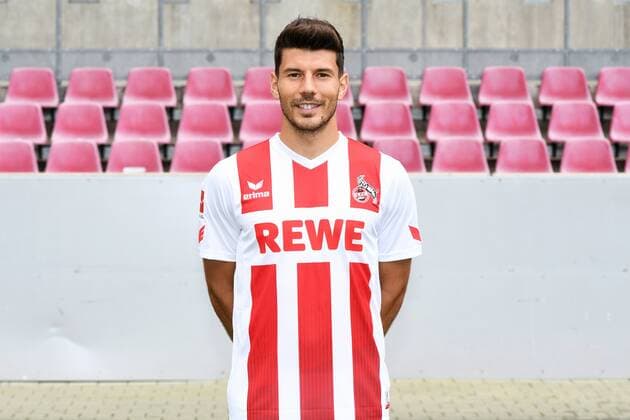 Fußball, GER, 1.BL, Porträttermin 2017 2018, 1. FC Köln, Milos Jojic (FC Köln). Einzelbild, Portrait, Porträt.