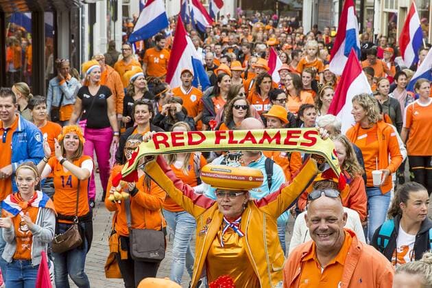Fußball, Frauen EM, Belgien - Niederlande TILBURG - 24-07-2017. EK vrouwenvoetbal, Woman s Euro 2017, groepswedstrijd Belgie - Nederland. Fanwalk. Belgie - Nederland  x1654640x