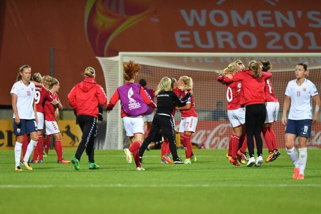 Jubel, Freuen, celebrate, happy, cheer , Goal Celebration Dänemark, Fussball, UEFA Women s EURO 2017, Norwegen - Dänemark, xmkx