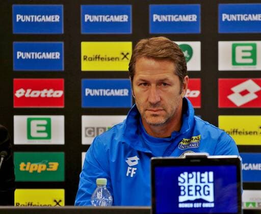 SOCCER - UEFA EL quali, Sturm vs Fenerbahce, preview GRAZ,AUSTRIA,26.JUL.17 - SOCCER - UEFA Europa League qualification, SK Sturm Graz vs Fenerbahce Istanbul, preview, press conference PK Pressekonferenz Sturm. Image shows head coach Franco Foda (Sturm). GEPAxpictures xHansxOberlaender