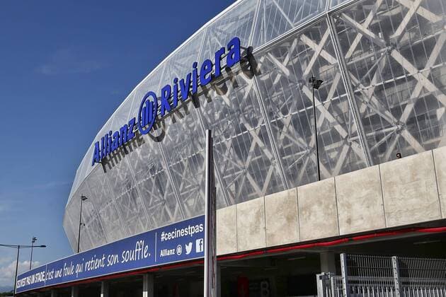 NICE, 26-07-2017, Stadion Allianz Riviera , seizoen 2017 2018 , play off wedstrijd voor de Champions League OGC Nice - Ajax . Stadion van buiten Nice - Ajax  x1655990x