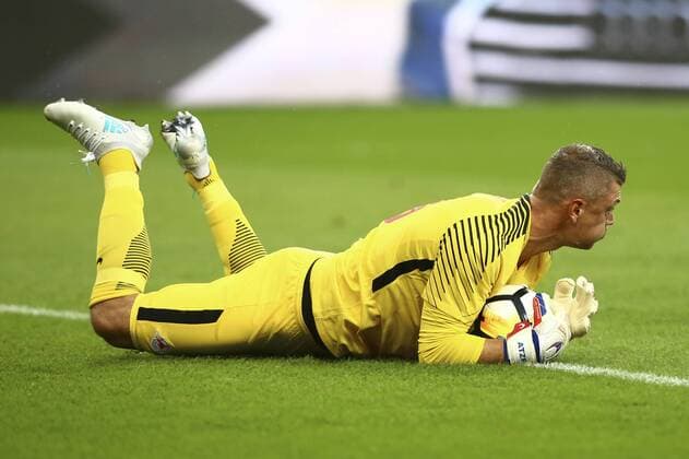 SOCCER - UEFA CL quali, RBS vs Rijeka SALZBURG,AUSTRIA,26.JUL.17 - SOCCER - UEFA Champions League qualification, Red Bull Salzburg vs HNK Rijeka. Image shows Alexander Walke (RBS). GEPAxpictures xFelixxRoittner