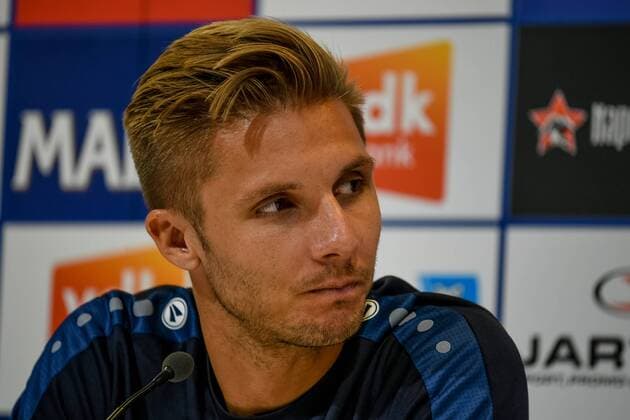 SOCCER - UEFA EL quali, Gent vs Altach, preview GENT,BELGIUM,26.JUL.17 - SOCCER - UEFA Europa League qualification, KAA Gent vs SCR Altach, preview, press conference PK Pressekonferenz Altach. Image shows Philipp Netzer (Altach). GEPAxpictures xOliverxLerch