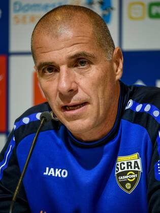 SOCCER - UEFA EL quali, Gent vs Altach, preview GENT,BELGIUM,26.JUL.17 - SOCCER - UEFA Europa League qualification, KAA Gent vs SCR Altach, preview, press conference PK Pressekonferenz Altach. Image shows head coach Klaus Schmidt (Altach). GEPAxpictures xOliverxLerch