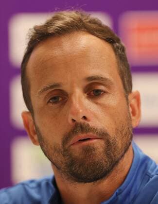 SOCCER - UEFA EL quali, A.Wien vs Limassol, preview VIENNA,AUSTRIA,26.JUL.17 - SOCCER - UEFA Europa League qualification, FK Austria Wien vs AEL Limassol, preview, press conference PK Pressekonferenz Limassol. Image shows head coach Bruno Baltazar (Limassol). GEPAxpictures xChristianxOrt