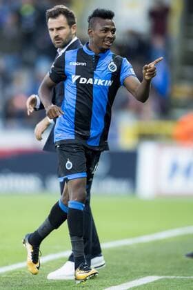 Club s Emmanuel Bonaventure Dennis (R) and Club Brugge s head coach Ivan Leko celebrate after Bonaventure scored during a soccer game between Belgian team Club Brugge KSV and Turkish club Istanbul Basaksehir F.K., the first leg of the third qualifying round for the UEFA Champions League competition, Wednesday 26 July 2017 in Brugge. JASPERxJACOBS  x05139316x