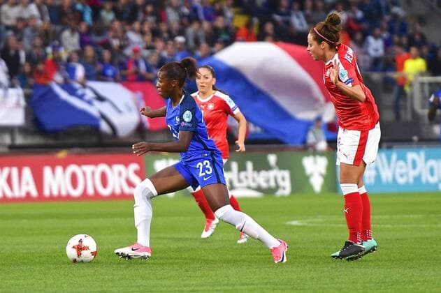 Switzerland v France UEFA Women s Euros 2017 Grace Geyoro of France (left) during the UEFA Women s Euros 2017 match at the Rat Verlegh Stadion, Breda Copyright: xKristianxKanex FIL-10443-0010 UK Newspapers OUT