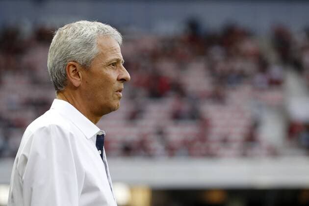 coach Lucien Favre of OCG Nice during the UEFA Champions League third round qualifying first leg match between OGC Nice and Ajax Amsterdam on July 26, 2017 at the Allianz Riviera in Nice, France OGC Nice v Ajax UEFA Champions League 2017 2018 xVIxVIxImagesx xMauricexvanxSteenxIVx 8317341