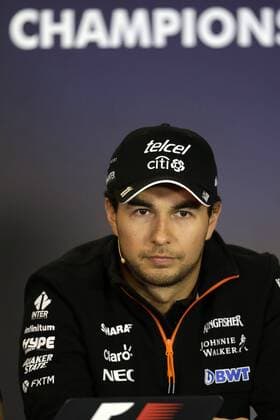 Hungarian Grand Prix, Hungaroring 27 - 30 July 2017 27.07.2017 - press conference PK Pressekonferenz Sergio Perez (MEX) Sahara Force India F1 VJM010 