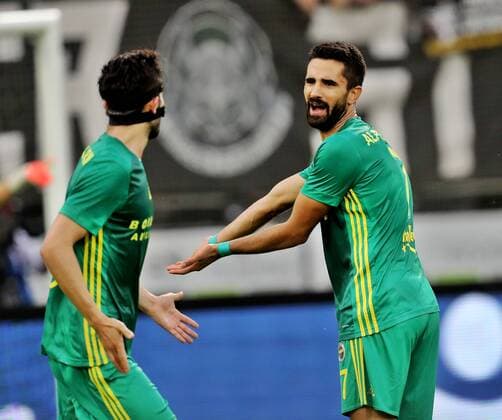 SOCCER - EL quali, Sturm vs Fenerbahce GRAZ,AUSTRIA,27.JUL.17 - SOCCER - UEFA Europa League qualification, SK Sturm Graz vs Fenerbahce Istanbul. Image shows Hasan Ali Kaldirim (Fenerbahce) and Alper Potuk(Fenerbahce). GEPAxpictures xHansxOberlaender
