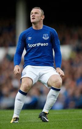 Wayne Rooney of Everton during the Europa League Qualifying Third Round 1st leg match at Goodison Park Stadium, Liverpool. Picture date: March 27th 2017. Pic credit should read: Simon Bellis Sportimage EDITORIAL USE ONLY. No use with unauthorised audio, video, data, fixture lists, club league logos or live services. Online in-match use limited to 120 images, no video emulation. No use in betting, games or single club league player publications.