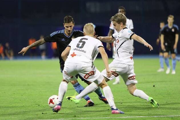 Zagreb, 27 07 2017 - Stadion Maksimir, Third qualifying round , 1st leg. GNK Dinamo (black) - Odds BK (white) _
