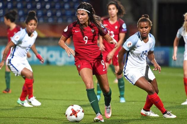 Portugal v England UEFA Women s Euros 2017 Ana Borges of Portugal (centre) during the UEFA Women s Euros 2017 match at Koning Willem II Stadion, Tilburg Copyright: xKristianxKanex FIL-10447-0057 UK Newspapers OUT