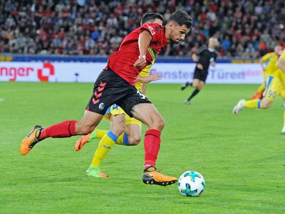 SC Freiburg vs NK Dom?ale Domzale Freiburg, Schwarzwald Stadion, 27.7.2017 Fußball, UEFA; Europa-League-Qualifikation; Saison 2017-2018 Tim KLEINDIENST, SC Freiburg Foto- und alle