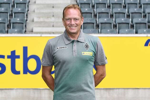 Fußball, GER, 1.BL, Porträttermin 2017 2018, VfL Borussia Mönchengladbach, Co-Trainer Dirk Bremser (Gladbach). Einzelbild, Portrait, Porträt.