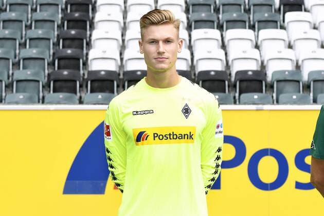Fußball, GER, 1.BL, Porträttermin 2017 2018, VfL Borussia Mönchengladbach, Moritz Nicolas (Gladbach). Einzelbild, Portrait, Porträt.