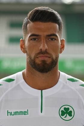 24.07.2017 - SpVgg Spielvereinigung Greuther Fürth Kleeblatt - 2. Fußball Bundesliga BL - Saison 2017 2018 - Fototermin Porträttermin Portraittermin - - Jurgen Gjasula (10. SpVgg Greuther Fürth ) - Einzelbild Einzelfoto Portrait Porträt Kopfbild