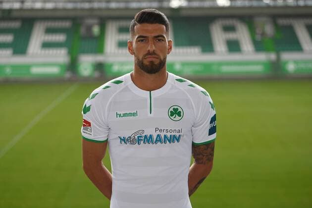 24.07.2017 - SpVgg Spielvereinigung Greuther Fürth Kleeblatt - 2. Fußball Bundesliga BL - Saison 2017 2018 - Fototermin Porträttermin Portraittermin - - Jurgen Gjasula (10. SpVgg Greuther Fürth ) - Einzelbild Einzelfoto Portrait Porträt Kopfbild