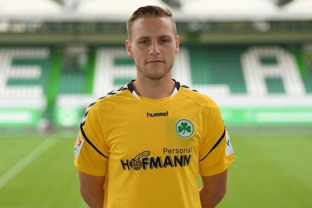 24.07.2017 - SpVgg Spielvereinigung Greuther Fürth Kleeblatt - 2. Fußball Bundesliga BL - Saison 2017 2018 - Fototermin Porträttermin Portraittermin - - Marius Funk (1, SpVgg Greuther Fürth ) - Einzelbild Einzelfoto Portrait Porträt Kopfbild