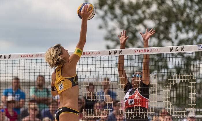 FIVB Beach volleyball Beachvolleyball World Championships Vienna 2017 am 28.07.2017 Laura LUDWIG (GER); FIVB Beach Volleyball World Championships Vienna 2017 am 28.07.2017, Donauinsel Wien (Oesterreich). xPWx
