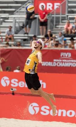 FIVB Beach volleyball Beachvolleyball World Championships Vienna 2017 am 28.07.2017 Lars FLUEGGEN (GER); FIVB Beach Volleyball World Championships Vienna 2017 am 28.07.2017, Donauinsel Wien (Oesterreich). xPWx