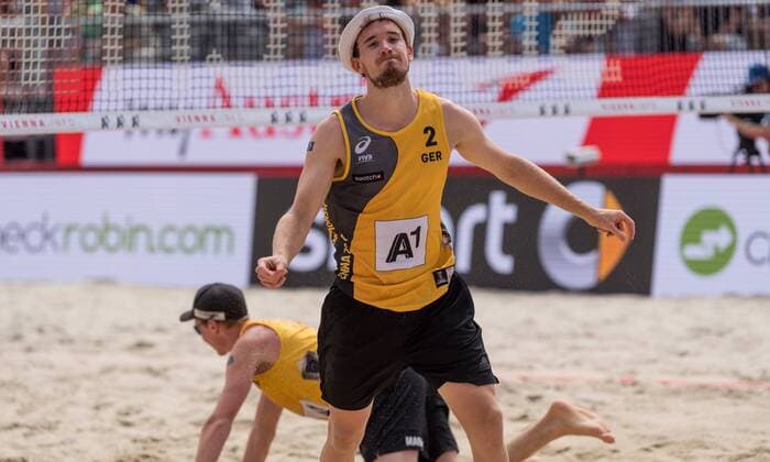 FIVB Beach volleyball Beachvolleyball World Championships Vienna 2017 am 28.07.2017 Lars FLUEGGEN (GER); FIVB Beach Volleyball World Championships Vienna 2017 am 28.07.2017, Donauinsel Wien (Oesterreich). xPWx