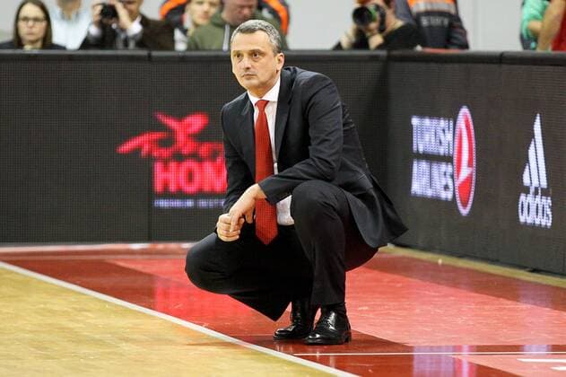 Chef-Trainer Dejan Radonjic (Roter Stern Belgrad), FC Bayern Basketball vs. Roter Stern Belgrad, Basketball, Euroleague, 12.11.2015 Muenchen Bayern Deutschland Copyright: xkolbert-press ChristianxKolbertx