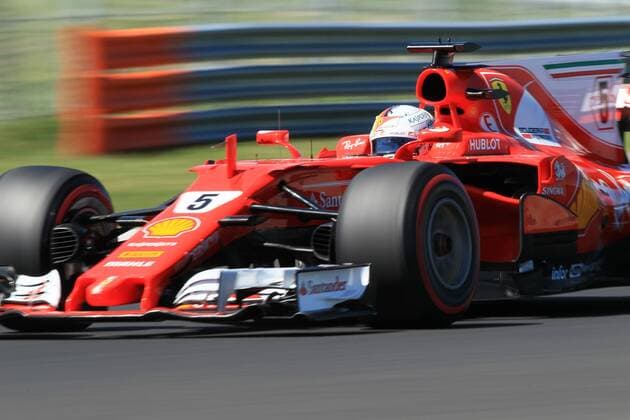 July 29th 2017, Hungaroring, Mogyor& xf3;d, Hungary; Formula One Grand Prix of Hungary, qualification sessions; Sebastian Vettel - Scuderia Ferrari SF70H on his way to winning pole xOctanex  ActionPlus11907129