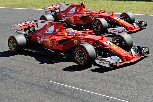 Themen der Woche - SPORT Themen der Woche - SPORT Bilder des Tages - SPORT Sebastian Vettel (GER 5), Scuderia Ferrari, Kimi Raikkonen (FIN 7), Scuderia Ferrari, Grosser Preis von Ungarn 2017,Qualifying, Motorsport, Formel 1, 29.07.2017, Budapest Copyright: xAndre Eibner-Pressefotox EP_JAE