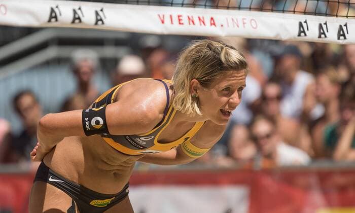 FIVB Beach volleyball Beachvolleyball World Championships Vienna 2017 am 29.07.2017 Laura LUDWIG (GER); FIVB Beach Volleyball World Championships Vienna 2017 am 29.07.2017, Donauinsel Wien (Oesterreich). xPWx