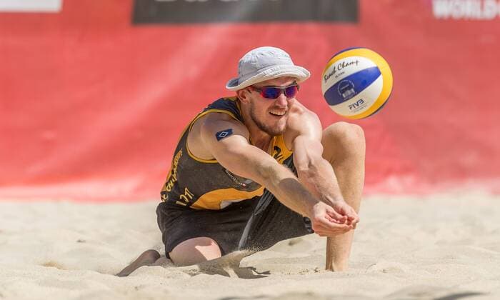 FIVB Beach volleyball Beachvolleyball World Championships Vienna 2017 am 30.07.2017 Lars FLUEGGEN (GER); FIVB Beach Volleyball World Championships Vienna 2017 am 30.07.2017, Donauinsel Wien (Oesterreich). xPWx