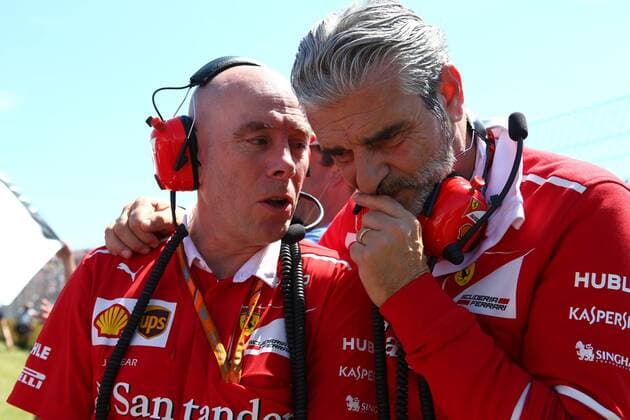 Hungarian Grand Prix, Hungaroring 27 - 30 July 2017 30.07.2017 - Race, Jock Clear (GBR) Ferrari Engineering Director and Maurizio Arrivabene (ITA) Ferrari Team Principal 