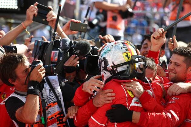 Hungarian Grand Prix, Hungaroring 27 - 30 July 2017 30.07.2017 - Race, Sebastian Vettel (GER) Scuderia Ferrari SF70H race winner 